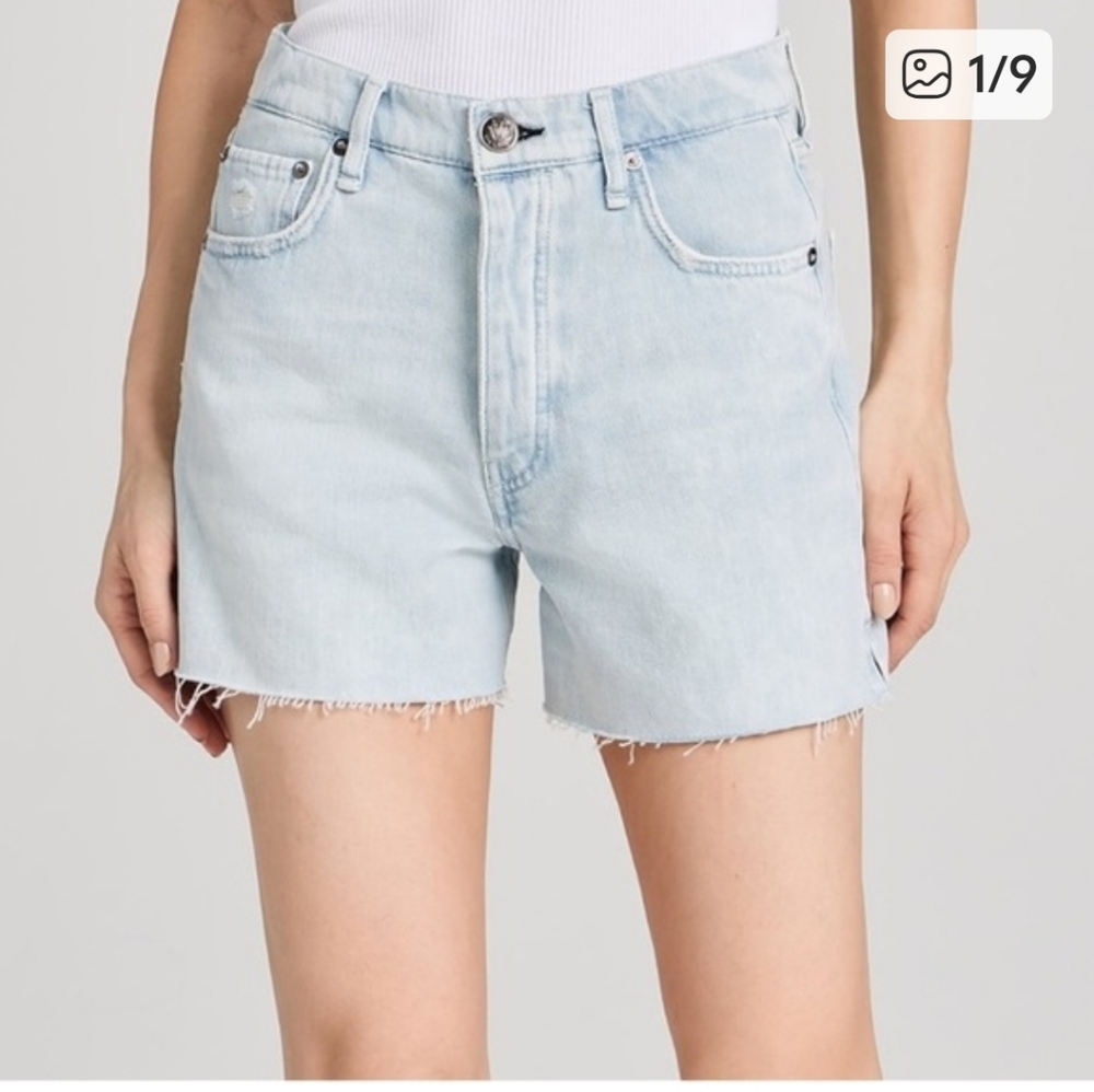 rag & bone Light Wash Denim Shorts